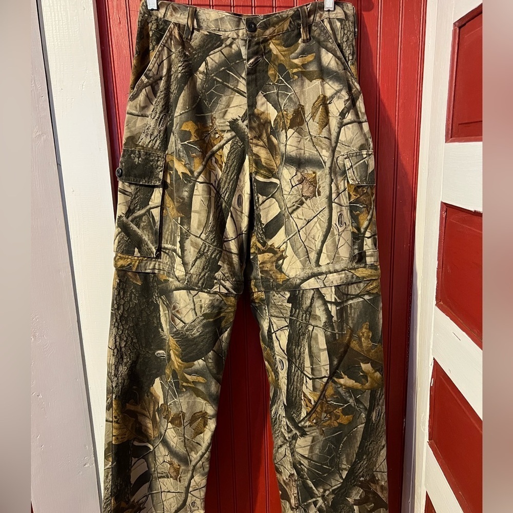 Vintage Liberty Brown and Green Cargo Pants for Outdoor Adventures